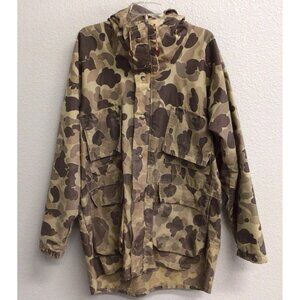 Columbia Duck Camo Waterfowl Jacket Mens Hunting Coat Size Large Vintage Hood